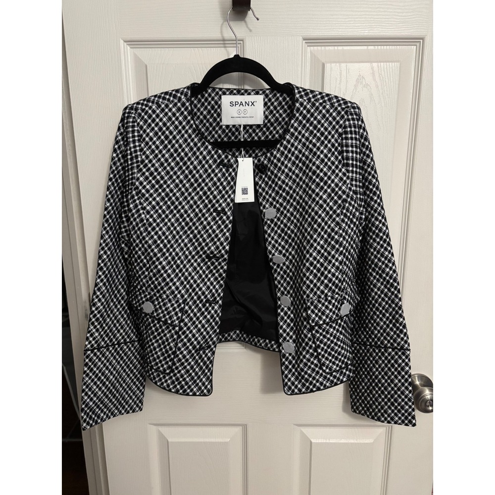 NEW SPANX | Ponte Lady Jacket Jacquard 21039R Sz S